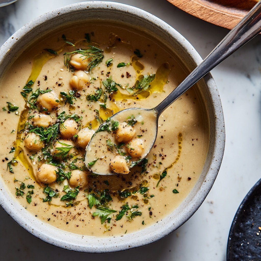 Creamy Lemon Chickpea Soup
