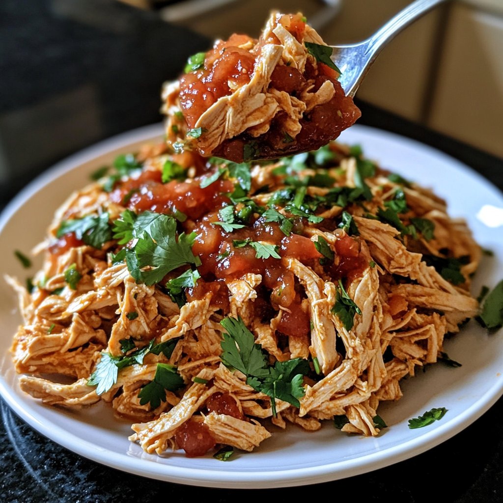 Easy Slow Cooker Chicken Taco Filling