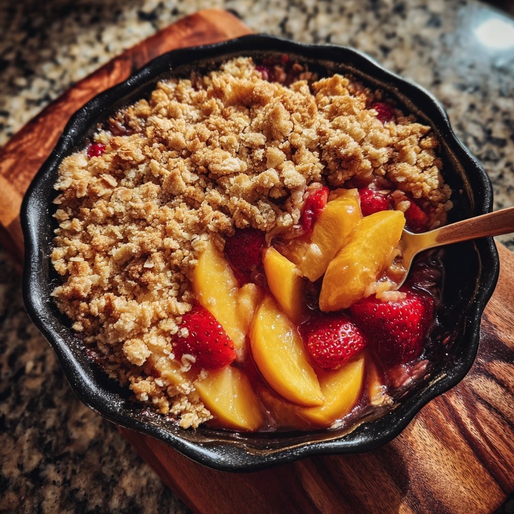 Strawberry Peach Crisp
