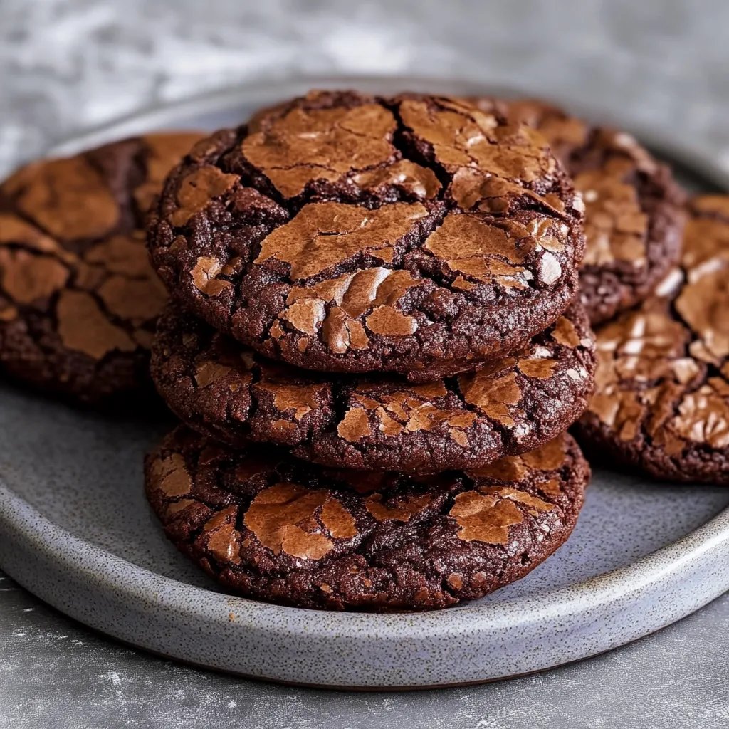 Fudgy Chocolate Brownie Cookies