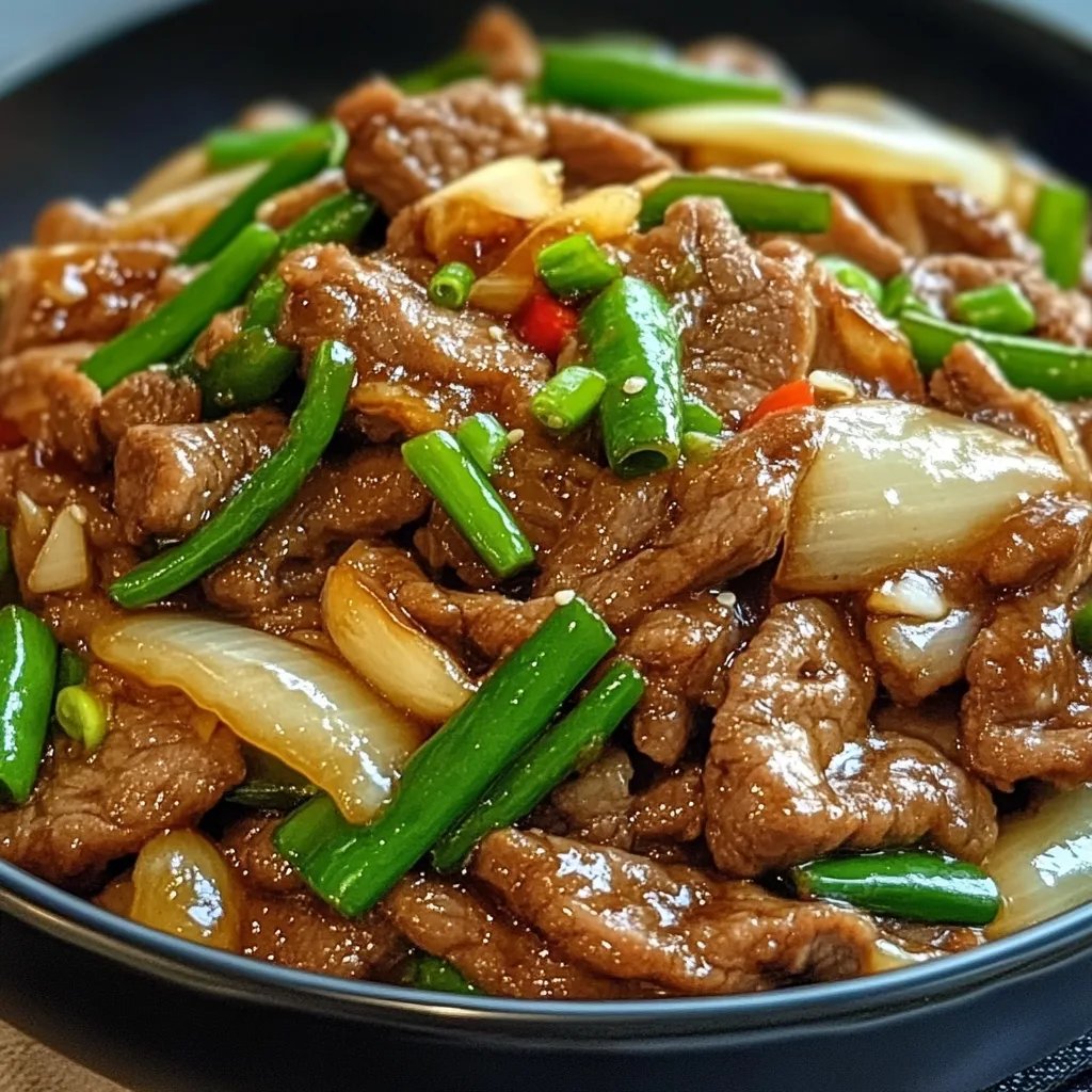 Chinese Beef and Onion Stir Fry