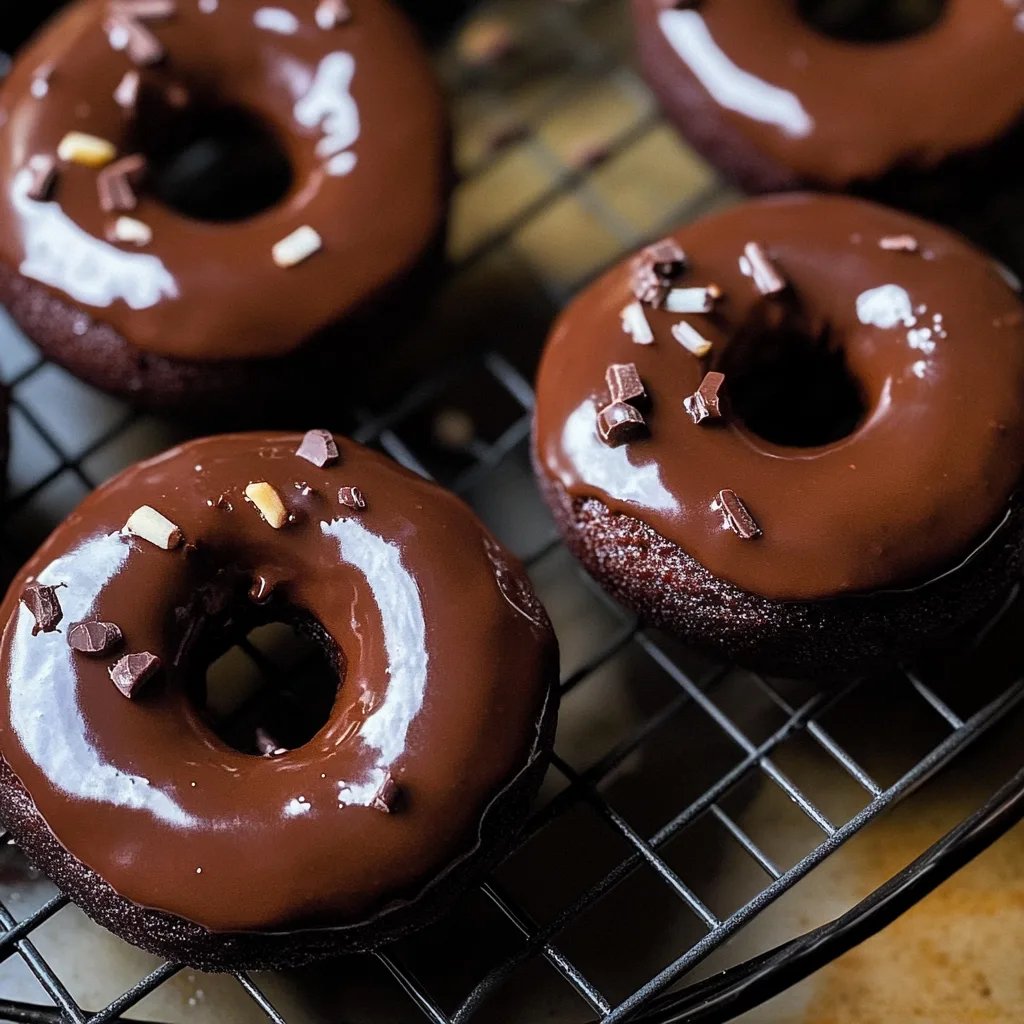 Healthy Chocolate Protein Donuts (Gluten Free, Paleo)