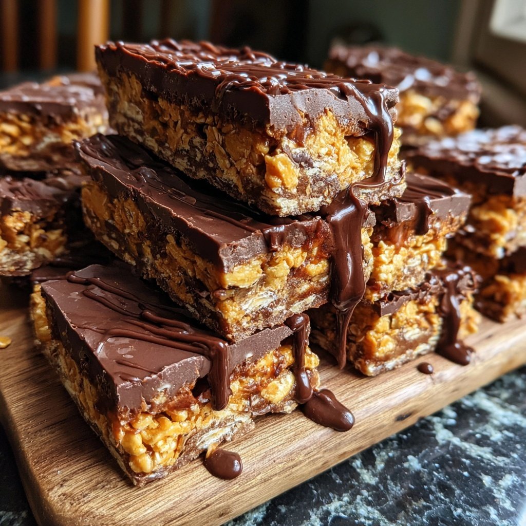 Chocolate Honeycomb Bars