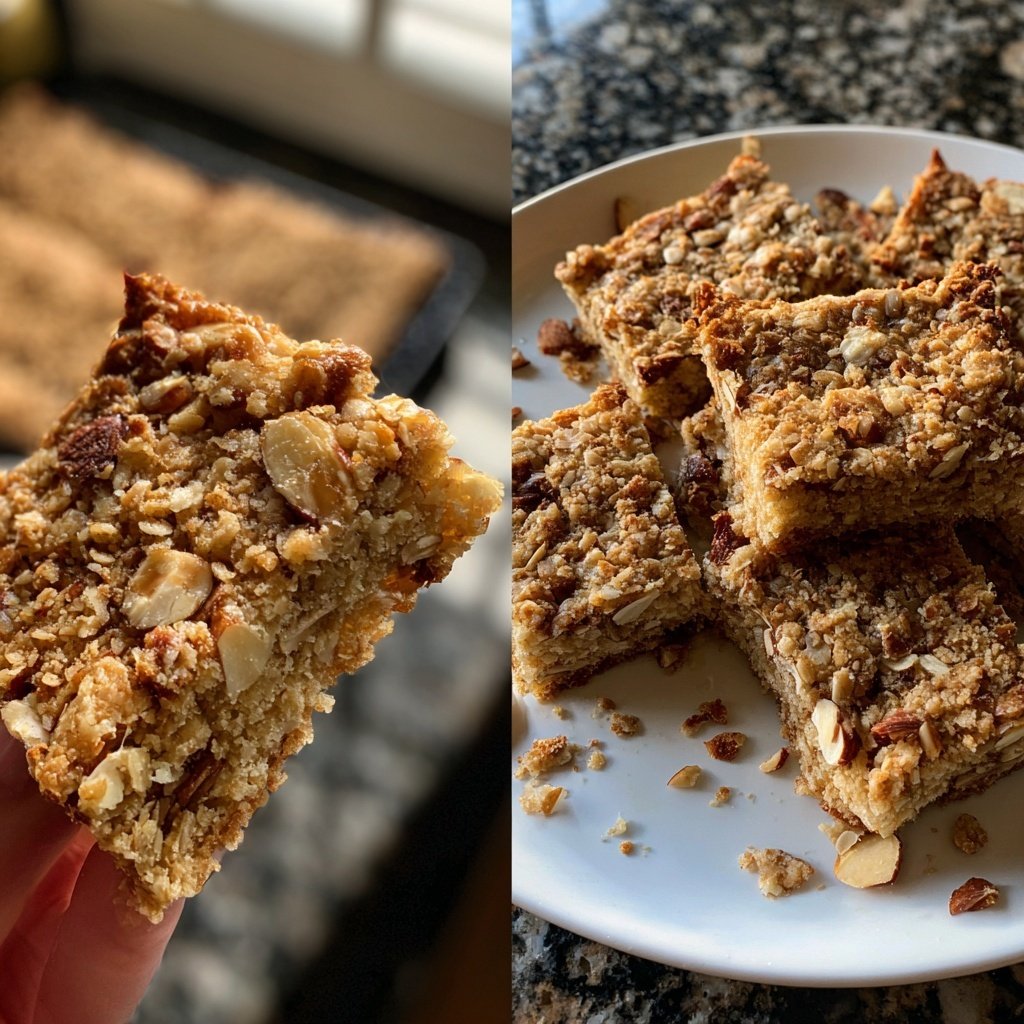 Vanilla Almond Oat Breakfast Squares
