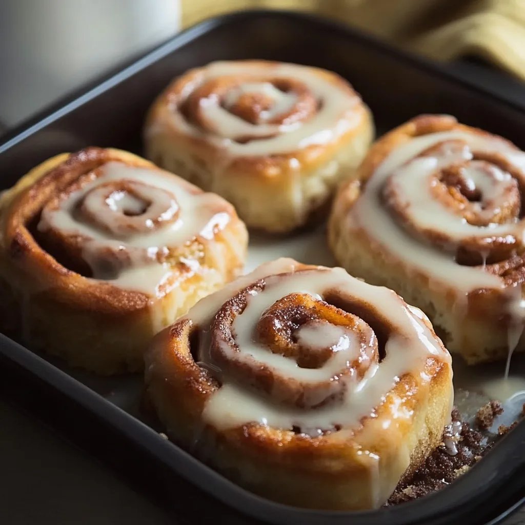 Fluffy Cinnamon Rolls with Creamy Glaze