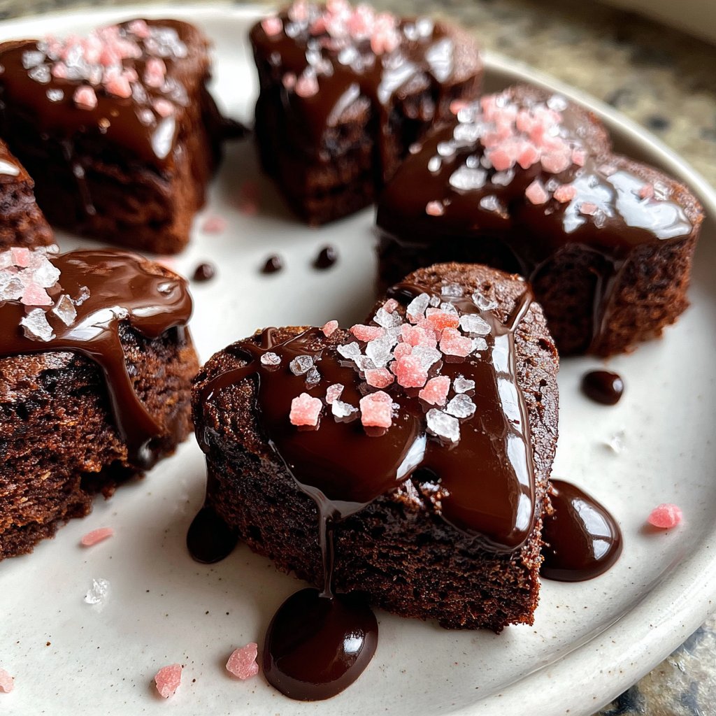 Valentines Treats Mini Brownie Hearts