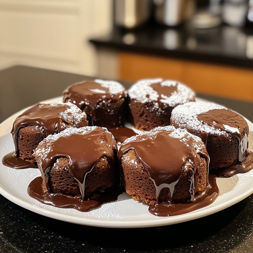 Dark Chocolate Lava Cakes