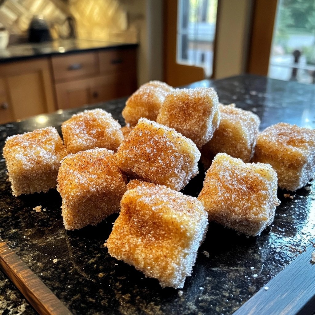 Fluffy Air Fryer Churro Bites