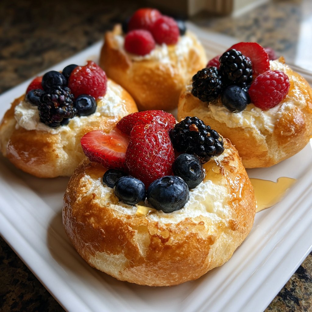 Sweet Cottage Cheese Bagels