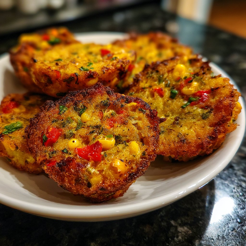 Baked Veggie Rice Cakes