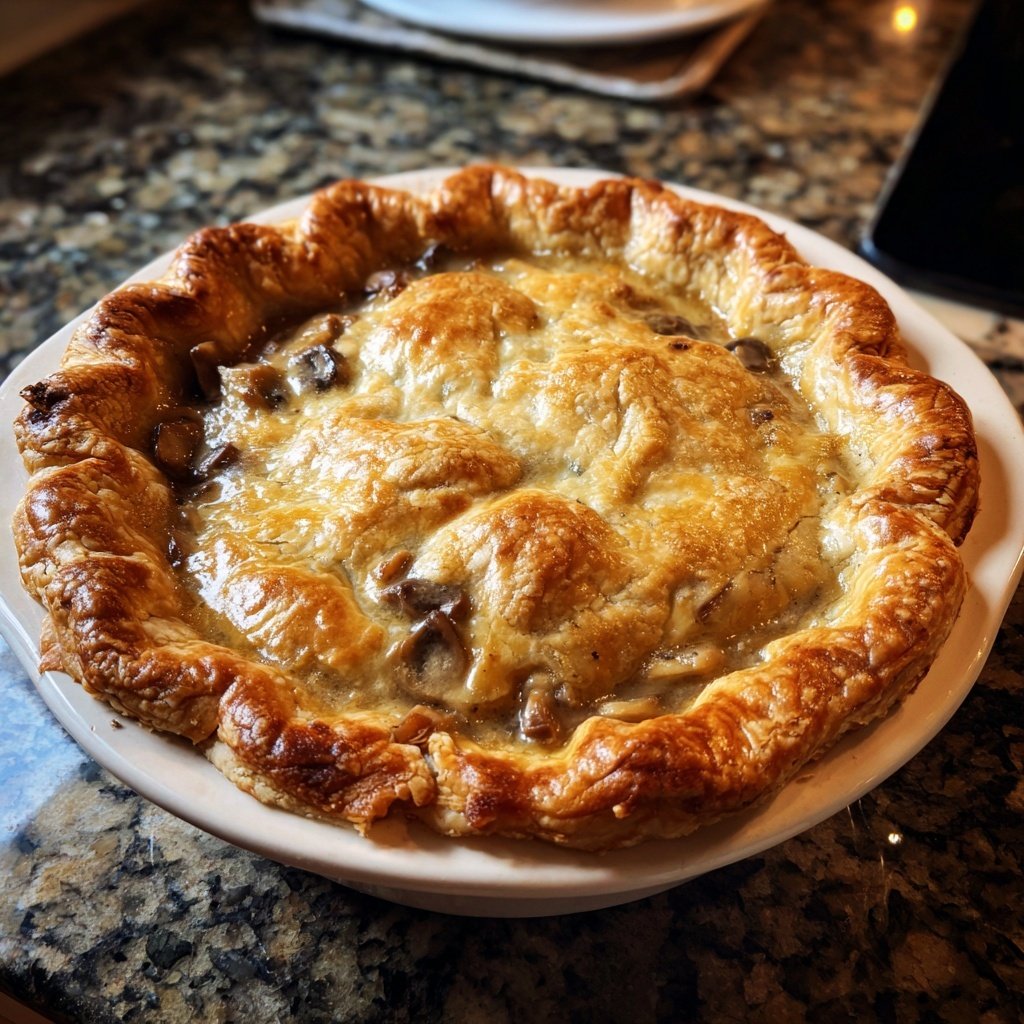 Comfort Food Beef and Mushroom Pot Pie