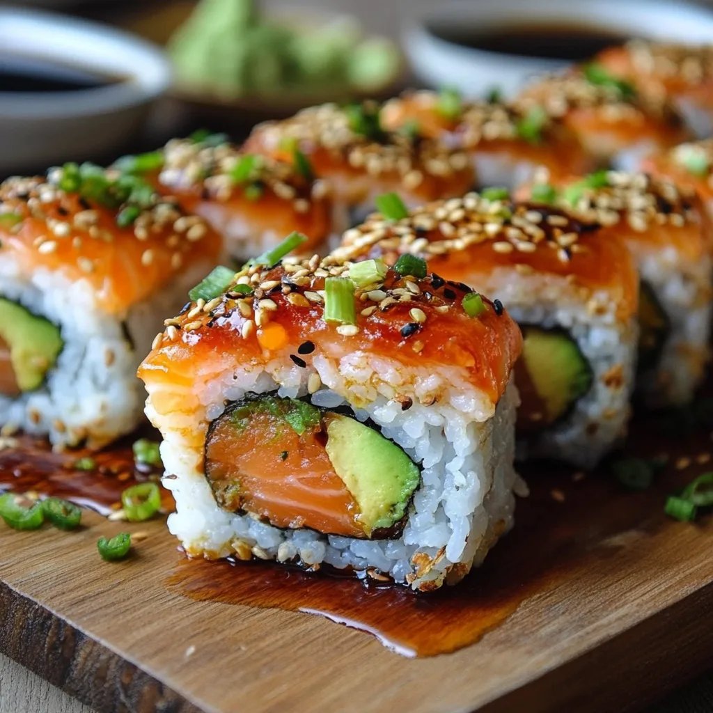 Easy Spicy Salmon Sushi Bake