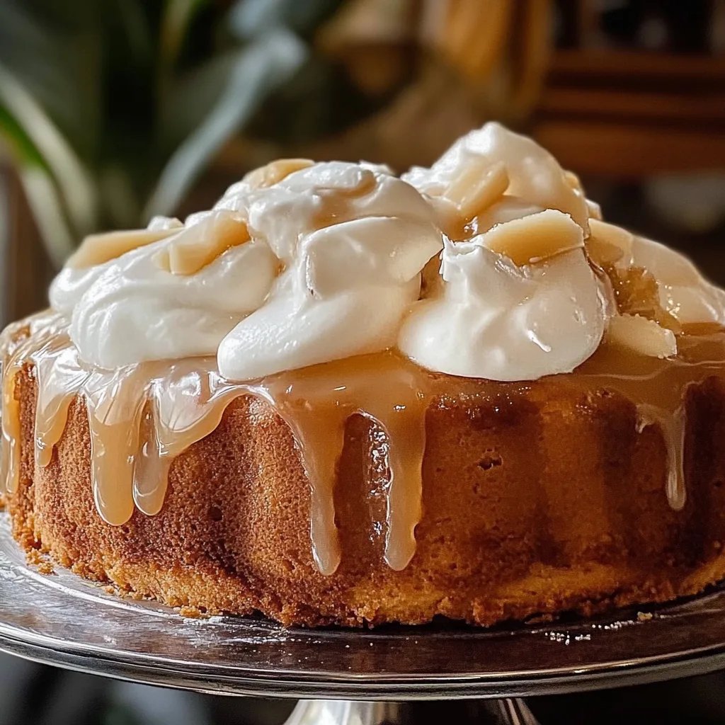 Salted Caramel Banana Cake (Gluten Free)