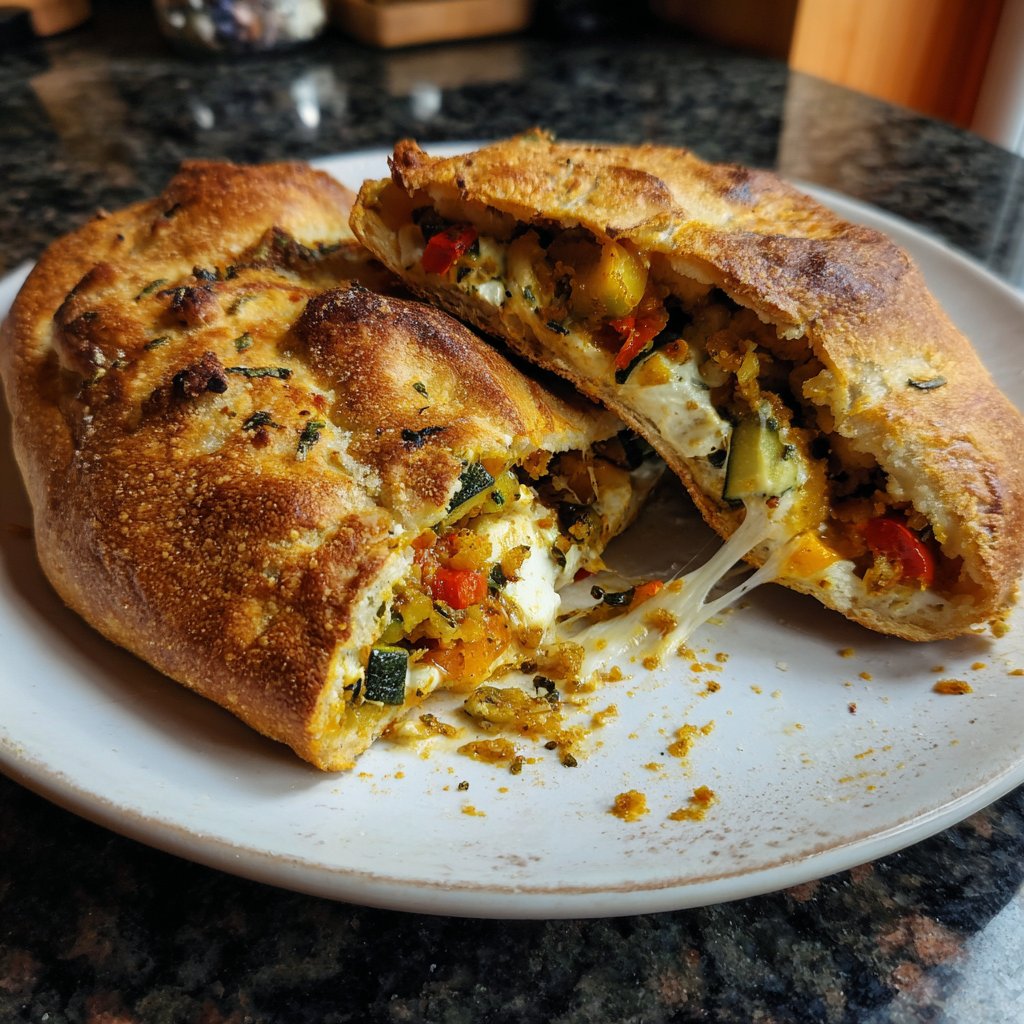 Baked Veggie Stuffed Flatbreads