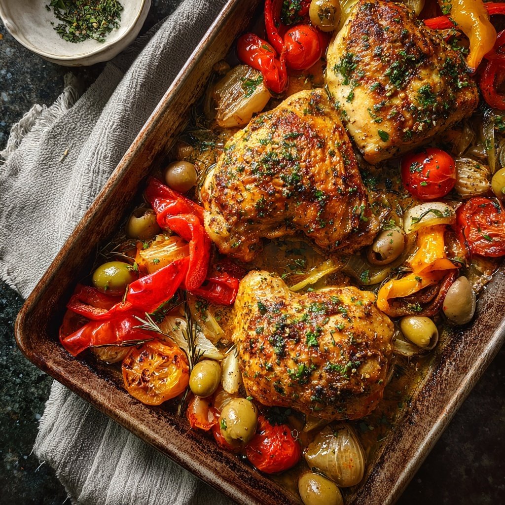 Greek Chicken Sheet Pan Dinner