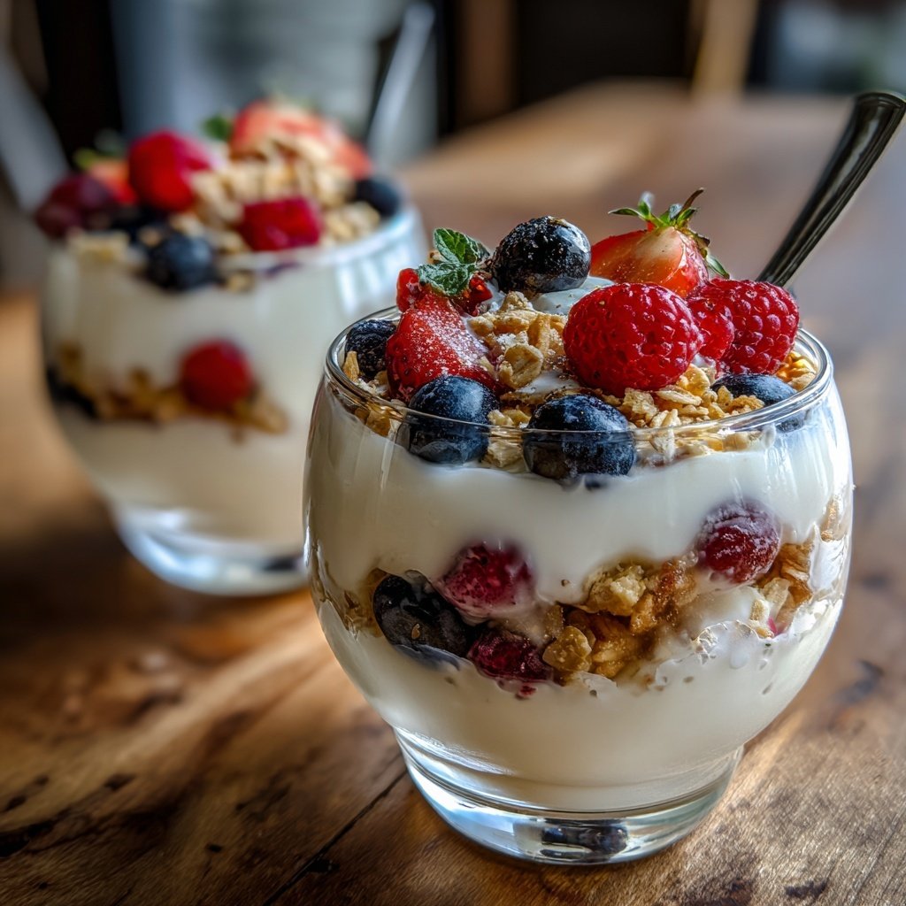Healthy Snack Yogurt Parfaits