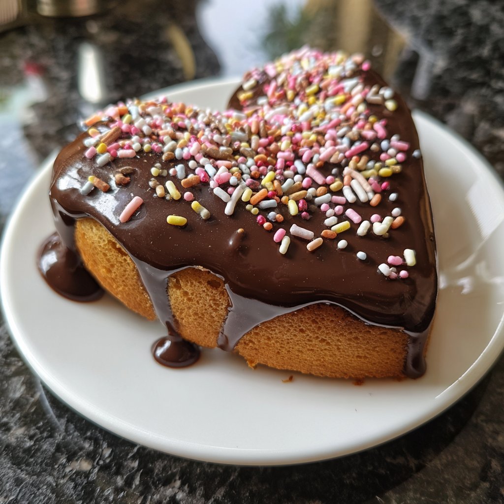 Mini Heart Cake with Chocolate Sponge