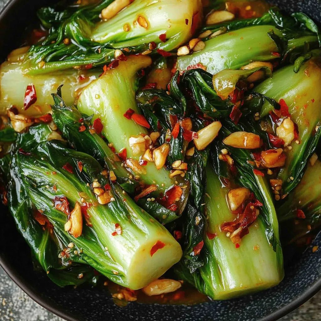 Spicy Garlic Bok Choy